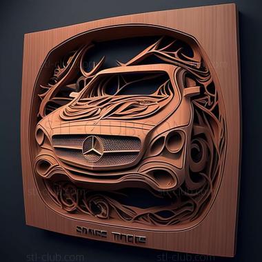 3D модель Mercedes Benz BlueZERO (STL)